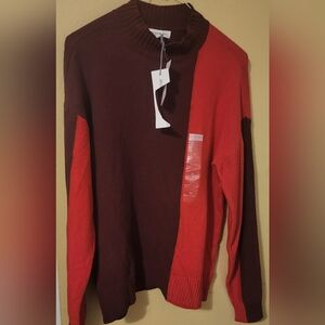 Burgundy And Red Sweater